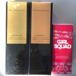 Donna Karan original signature EDP and essence EDT. 100ml sealed bottles + gift